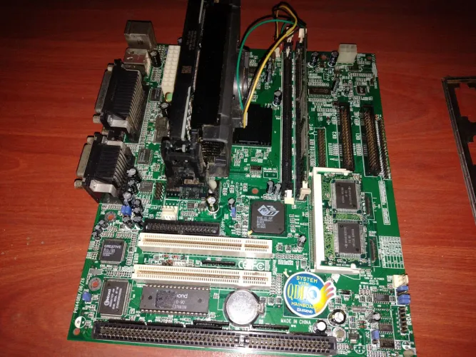 Placa mãe Pentium ll / 400Mhz,Isa,antigo, computador,CPU,peças,informática,Pc, disquete