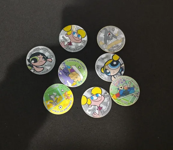 Tazos copa toon prata + normais