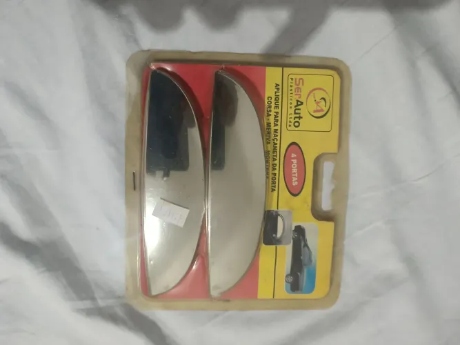 Adesivo cromado para maçaneta de portas de carros, como Corsa, Meriva, Montana e outros