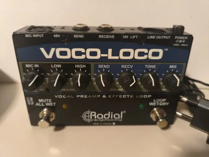 Pedal Radial Voco Loco Mic Preamp E Fx Loop