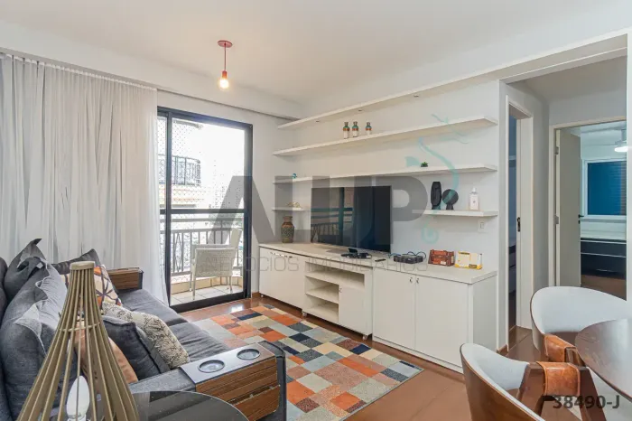 Apartamento mobiliado para locação na Vila Olímpia | 60 m² | 2 dormitórios | 1 vaga