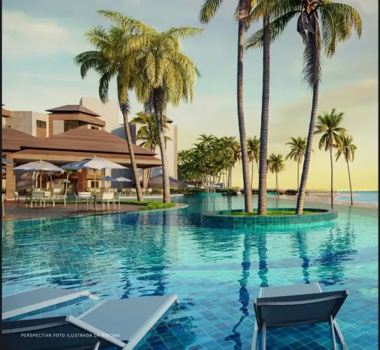 Aquiraz Riviera Beach Way -Apartamento Terreo --Frente ao mar -Pe na Areia