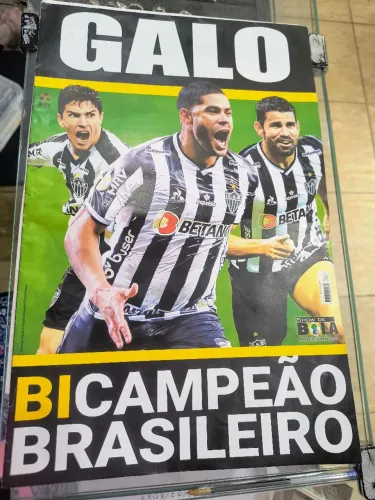 Revista- poster atlético mineiro 60x40 cm perfeita