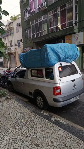 Capota de fibra com janelas para Saveiro G5 em diante.
