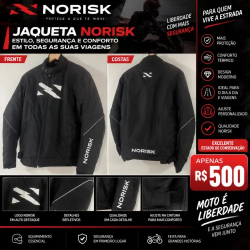 Jaqueta motocicleta masculina