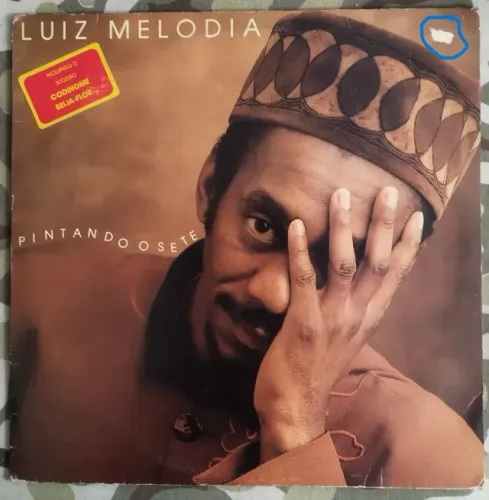 LP Vinil Luiz Melodia - Pintando O Sete (1991) Com Encarte VG+