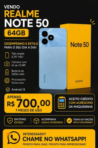 Vendo Realme note 50 64G