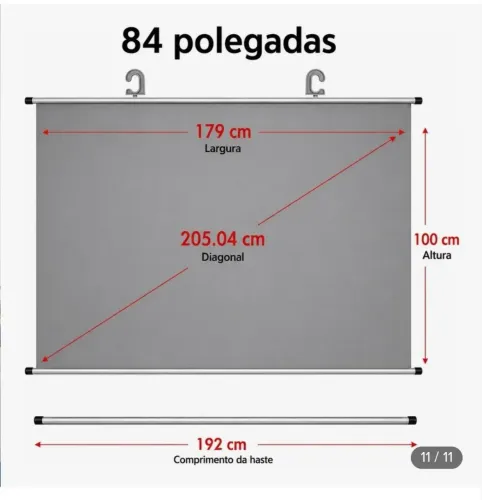 Tela d projeção reflexiva nova