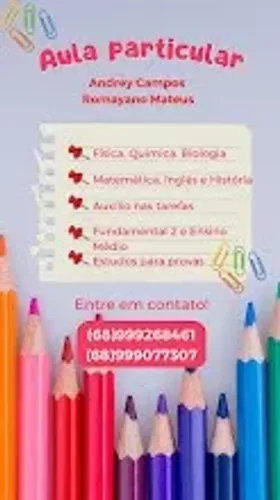Aula de reforço à domicílio