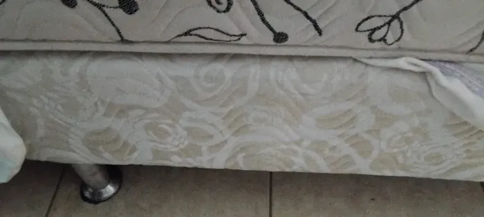 Cama box casal e colchão Ortobom
