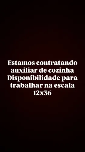 Auxiliar de cozinha