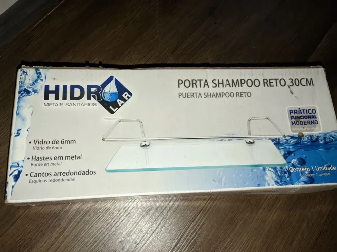 Porta Shampoo Reto 30cm