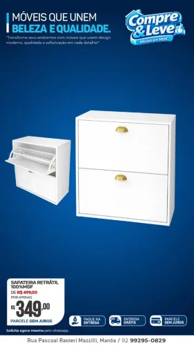 sapateiras 100% mdf // entrega grátis