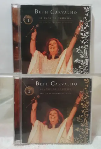 Lote 2 CDs Beth Carvalho 40 anos volumes 1 e 2