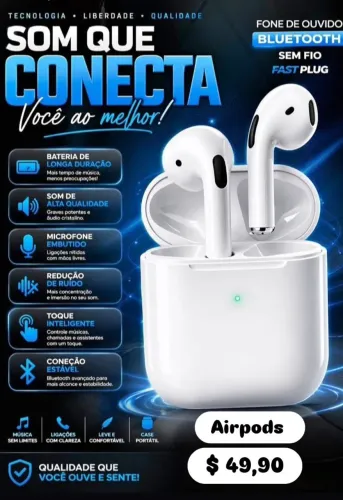 Airpods - Fone Bluetooth