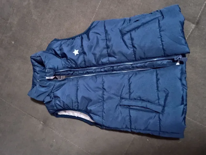 Colete Infantil tipo puffer Tex - azul marinho