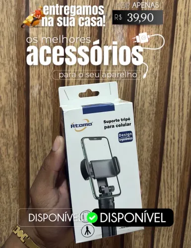 Suporte tripé para celular