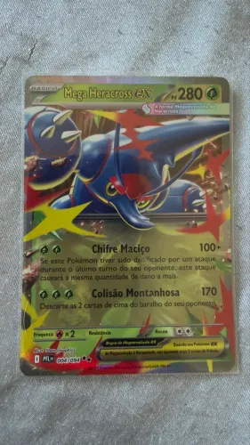 Carta Pokemon Mega Heracross ex (004/094) Fogo Fantasmagorico