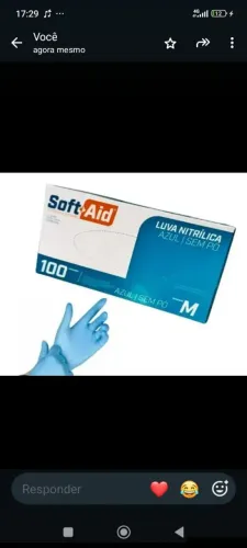 Luvas nitrilicas