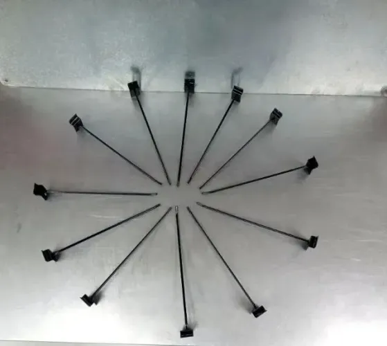 50 Ganchos 25cm Parede Canaletada NOVO