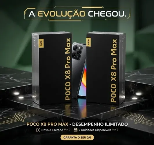 XIAOMI POCO X8 PRÓ MAX 512/12GB - SALDÃO