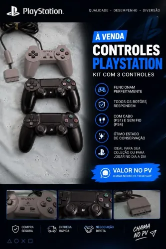 Ps1 120 Ps4 Original 100 Ps4 1° Linha Proximo Ao Original 80