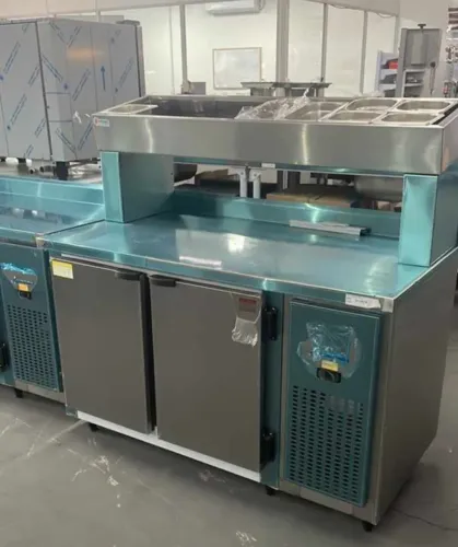 NZ. Balcão de serviço e condimentador refrigerado inox 1,35m KOFISA
