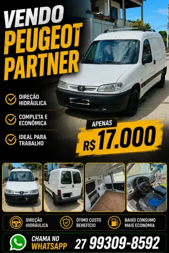 Peugeot Partner Furgão 1.6 16v/ 1.6 16V Flex 3P 2008