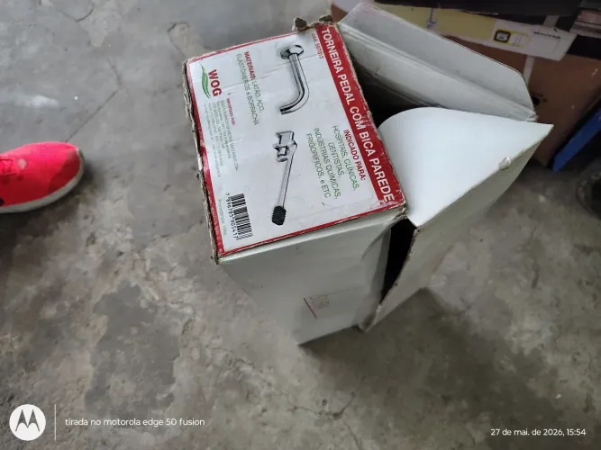 Torneira Hospitalar para Parede Bica Baixa Cromado 597013 Wog
