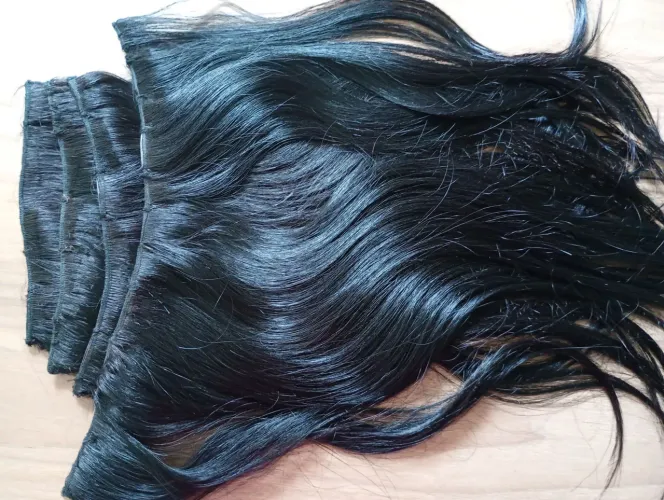 Cabelo humano tic tac 50cm