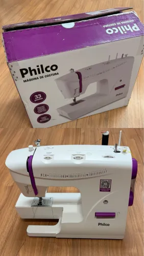NOVO - Máquina de Costura Philco 220v 33 pontos