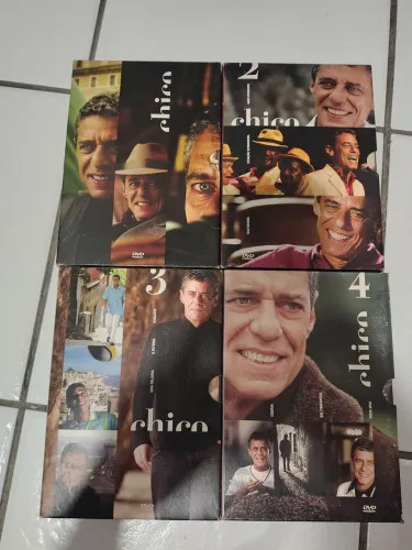Lote com 12 DVDs Chico Buarque (da série da Globo/Marola)<br>
