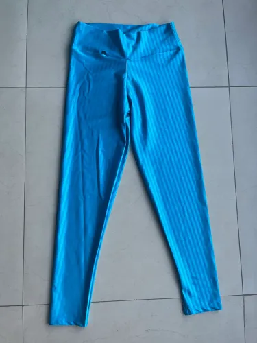 Calça legging de academia 3d NOVA azul claro