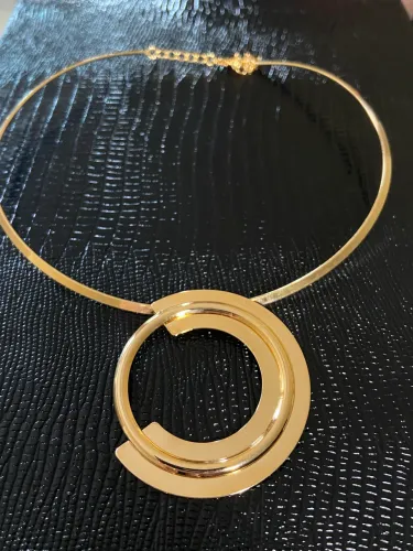 Colar Aro Dourado (Semijoia)
