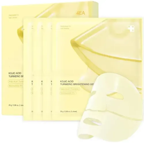 Kit 4 Máscaras Medicube Kojic Acid Turmeric Gel 28g