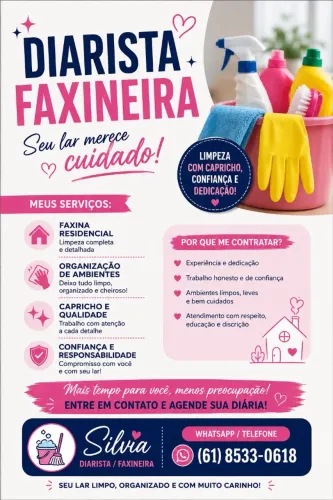 Diarista faxineira 
