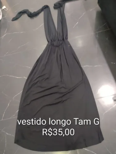 Vestido longo Tam G, várias formas de uso