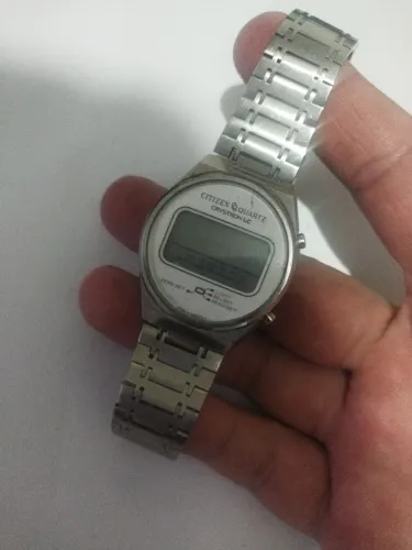 Relógio Citizen Crystron LC Vintage Anos 70 - Para Doador De Peças / No Estado