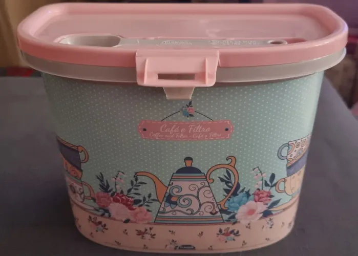 PORTA FILTRO E CAFÉ "COLEÇÃO DECORA" - PLASÚTIL 