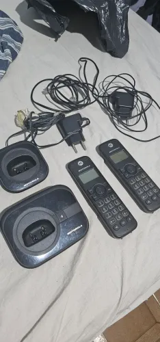 Telefone sem fio Motorola com extensão. (LEIA O ANÚNCIO)