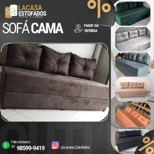 Sofá cama - com espuma D28