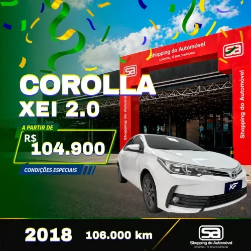 Toyota Corolla XEI 2.0 Flex 16V Aut. 2018