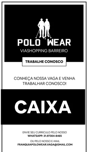 VAGA CAIXA POLO WEAR BARREIRO