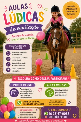 Aulas de equitação