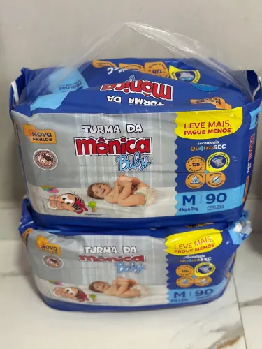 Fraldas Turma da Mônica M