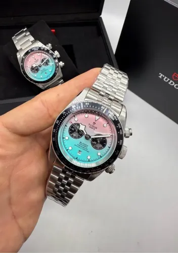 Relógio Tudor Black Bay Chrono Blaken Flamingo 41mm