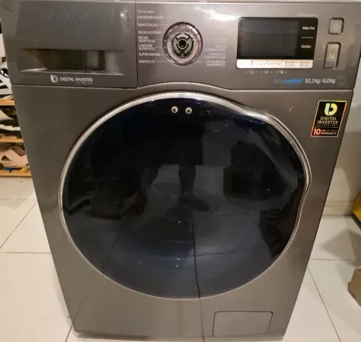 Lava e Seca Samsung WD10J6410AX 10,2/6kg - No estado (para conserto ou peças) Barreiros SJ