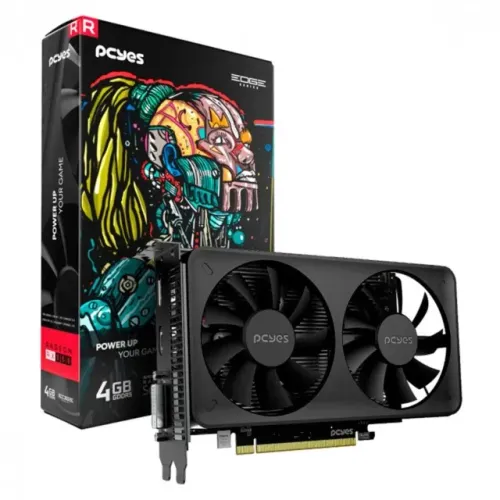 Placa de Vídeo PCYes RX 550 AMD Dual Fan Projeto Edge, 4GB GDDR5, 128 BITS