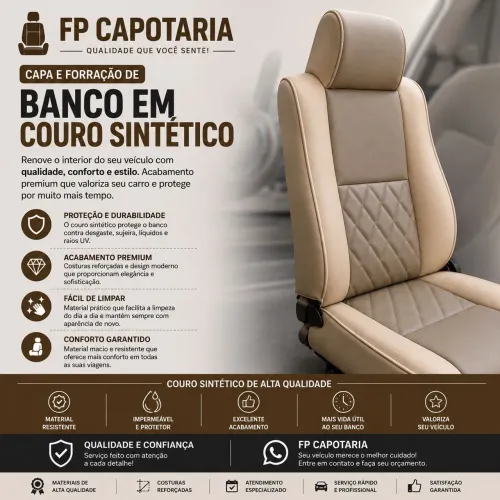 Capa couro sintético