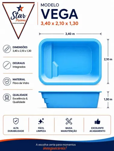 Piscina de fibra
